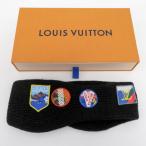  качество iko-[ Louis Vuitton ]LOUIS VUITTON Alps бандана лента для волос patch шерсть 100% M71107 MY0138 б/у 