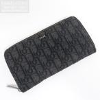ショッピング訳有 クリスチャンディオール Dior LONG ZIPPED WALLET／オブリーク ラウンドファスナー長財布 2ESBC252YSE 中古訳有 [質イコー]