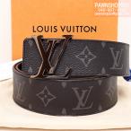 ルイヴィトン LOUIS VUITTON エクリプス サンチュール・LV イニシャル 40MM リバーシブル／ベルト M9043R 105cm 美品 [質イコー]