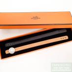 エルメス HERMES セリエ ルーピング ブレスレット 2本セット □I刻印 2005年製 Sサイズ ブラック×ブラウン 中古 [質イコー]