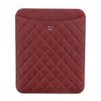 [ б/у ] CHANEL ( Chanel ) matelasse овчина iPad кейс мелкие вещи мобильный кейс Red серебряный металлические принадлежности красный красный 