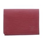 LOUIS VUITTON ルイ・ヴィトン アンヴェロップ カルトドゥヴィジット 名刺入れ M5658M エピレザー レッド レディース 中古