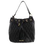 【値下げ】Miu Miu ミュウ ミュウ 2WAY　ハンドバッグ マテラッセ ショルダーバッグ 5BC047 レディース レザー ブラック 中古