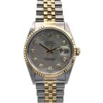 ROLEX ロレックス デイトジャスト MOP 10P 36ｍｍ ホワイトシェル U番 腕時計 16233NG ステンレススチール K18ゴールド 中古