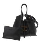 トッズ Tタイムレス ショッピングバッグ トートバッグ XBWTSBA9100Q8EB999 レディース レザー/スウェード ブラック/ブラウン 中古