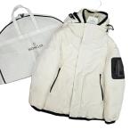 MONCLER モンクレール RICHET 21AW ダブル 2重フード  ホワイト ダウンジャケット G20911A00093 M ポリエステル メンズ 中古