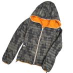 DUVETICA デュベティカ リバーシブル 迷彩×オレンジ 薄手ダウン ダウンジャケット レディース 38 ナイロン レディース 中古