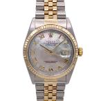 ROLEX ロレックス デイトジャスト ホワイトシェル MOP ローマ数字 Ｐ番 腕時計 16233NR ステンレス K18イエローゴールド ゴールド 中古