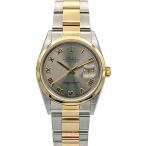 ROLEX ロレックス デイトジャスト ローマ数字 U番 36mm 腕時計 16203 ステンレススチール イエローゴールド シルバー ゴールド メンズ 中古