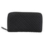 【値下げ】 ボッテガヴェネタ キルティングステッチ ラウンドファスナー 長財布 114076 メンズ レザー ブラック 中古