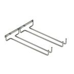 ワイングラスホルダー ワインラックホルダー ワイングラスハンガー ワイングラスラック グラスホルダー グラスハンガー 吊り下げ ネジ 付き 収納 (2連)