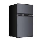 マクスゼン 85L 冷凍冷蔵庫 2ドア 右開き 前開き JR085HM01GR グレー