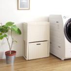 ランドリーボックス 脱衣所 洗面所 収納 分別 2段 RB-500-IV アイボリー 幅50×奥行き25×高さ80cm MIYATAKE 宮武製作所