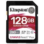 ショッピングv6 キングストン SDR2V6/128GB Canvas React Plus V60 SD メモリカード128GB
