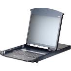 ATEN KL1108VNJJL 19 дюймовый 8 порт Cat5e двойной скользящий LCD IP-KVMdo lower длинный направляющие 