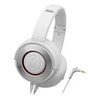 オーディオテクニカ ATH-WS550 WH SOLID BASS ポータブルヘッドホン ホワイト
