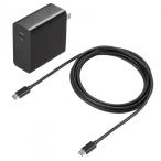  Sanwa Supply ACA-PD91BK USB PD соответствует AC зарядное устройство (PD65W*Type-C кабель имеется )