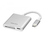  Sanwa Supply ADR-5TCSDPW USB PD зарядка соответствует Type-C устройство для считывания карт 