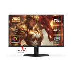 AOC Q27G40ZDF/11 ゲーミング有機ELディスプレイ 26.5型/ 2560×1440/ HDMI、DisplayPort/ ブラック/ スピーカー…