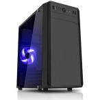 SAMA 左側面がフルアクリルパネル(透明)のμ-ATXマザー対応ミドルタワーPCケース MK-01W (舞黒透 maikurosuke)