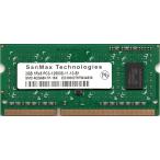 SanMax Technologies PC3-12800S (DDR3-1600) 2GB SO-DIMM 204pin ノートパソコン用メモリ 型番：SMD-N2G68H1P-16K 両面実装 (1Rx8) 動..