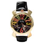 時計 レディース 腕時計 トップリューズ式 カラー文字盤腕時計 時計 レザー レディース スウォッチ ブラック