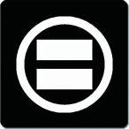 家紋シール 0711_丸に二つ算木 3cm 4枚セット 角型 白紋 KS34-0711W