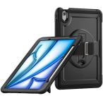 アイパッドエア /11インチ iPad Air / M2 / M3 / 保護ケース  ショルダーベルト付 スタンド機能 ペン収納付ケース フルプロテクトケース