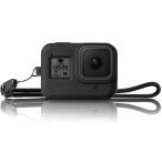 GoPro Hero8 Black 対応 シリコンカバー　ストラップ付き　高品質