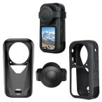  Insta 360X6 Insta360 X6 для [ силикон защита кейс + independent type линзы колпак комплект ] предотвращение скольжения все защита водонепроницаемый пыленепроницаемый легкий зарядка возможна ударопрочный . soft . ощущение 