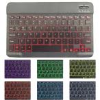  ультратонкий Bluetooth клавиатура 10-12 дюймовый планшет универсальный планшет клавиатура RGB 7 цвет подсветка установка USB зарядка легкий мобильный удобный compact 