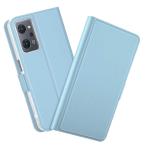 OPPO Reno9 A/OPPO Reno7 A 手帳型ケース カバー マグネット 定期入れ ポケット シンプル シーブルー