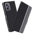 オッポ リノ 手帳型ケース カバー ツートンカラー OPPO Reno9 A/ Reno7 A OPG04 ストラップ付き マグネット 定期入れ シンプル スマホケース ワイモバイル