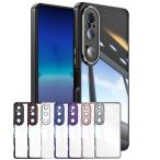 Xperia 1 VI SO-51E SOG13 Xperia 10 VI SO-52E SOG14 ハイブリッド レンズカバー 一体型ケース 耐衝撃性 指紋防止 シンプル 背面カバー レンズ保護 カバー
