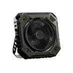 トヨトミ GEAR MISSION FAN FM-GM14(G) オリーブグリーン 充電式ポータブルサーキュレーター　アウトドア　キャンプ　防水