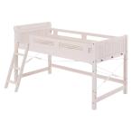 HAGIHARA [ прямая поставка 5] bed внизу Space 76.5cm большая вместимость место хранения Space выдерживаемая нагрузка 350kg платформа из деревянных планок кровать-чердак одиночный размер MB-5080-W
