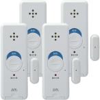  Elpa окно pita сигнализация удар & открытие обнаружение 4 шт. комплект ASA-W13-N4P(W) белый ELPA немедленная уплата * бесплатная доставка 