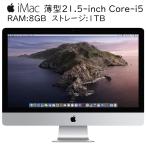 Apple iMac 薄型21.5-inch Core-i5 8GBメモリ 1000GB 1920x1080 2K解像度 アップル 10.15Catalina 中古一体型AIO iMac13.1 EMC2638 A1418