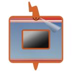 ドレスアップシール ポケットモンスター キミもポケモン博士! スマホロトムPad (ふち用) 【透明・すりガラス調】