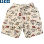 子供服 キッズ トムとジェリー ショートパンツ ハーフパンツ 短パン エフオーキッズ F.O.KIDS トムとジェリーコラボ 総柄ハーフパンツ IV 223024