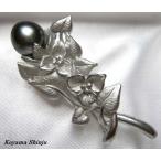 Yahoo! Yahoo!ショッピング(ヤフー ショッピング)b44美色カラー！黒蝶真珠パールブローチ／ペンダント