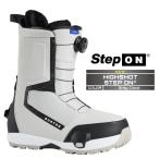 2025-26 BURTON MEN'S HIGHSHOT STEP ON WIDE Gray Cloud バートン ハイショット ステップオン スノーボード ブーツ メンズ 日本正規品 25-26