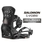 2025-26 SALOMON HIGHLANDER Black サロモン ハイランダー スノーボード ビンディング バインディング メンズ レディース 日本正規品 25-26
