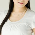 真珠 オリジナルデザインネックレス 国産 アコヤ真珠 パール 約4.0-4.5mm シルバー