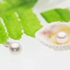パール ピアス アコヤ真珠 一粒 スタッドピアス 約8.0mm ホワイトゴールド K14WG 結婚式 冠婚葬祭