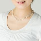 母の日 プレゼント 真珠 オリジナルデザインネックレス 淡水真珠 パール 約2.5-3.0mm シルバー就職祝い 入学祝い