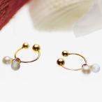 真珠 ピアス 淡水真珠 パール 約3.0mm ゴールド