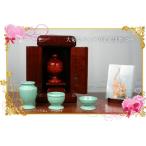 ペット仏具　手元供養ミニ祭壇/メモリアルタヴレットボックスセット（白磁・青磁）/ペット祭壇セット/供物/ペット供養/ペットメモリアル/ペット用祭壇