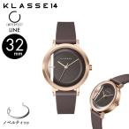 KLASSE14 クラスフォーティーン クラス14  Imperfect LINE Brown 腕時計  32mm シリコン製ストラップ レザーストラップ WIM21RG023W