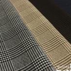 コットン 生地 綿  ツイル グレンチェックプリント  綿 コットン100％ チェック柄 秋冬 洋服地 高級感